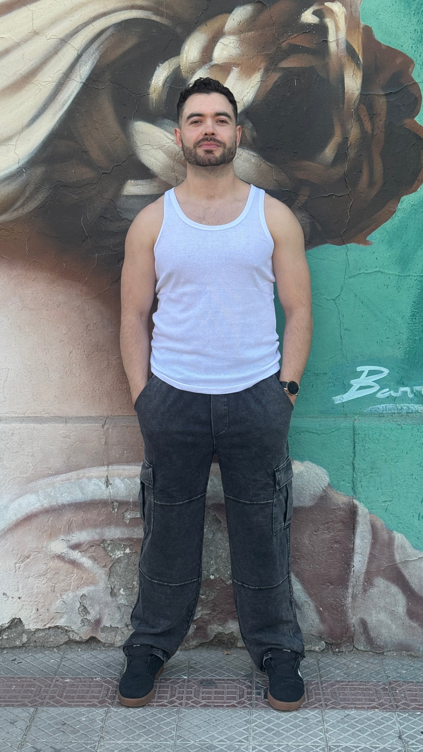 Buzo cargo Acid Wash (delgado)