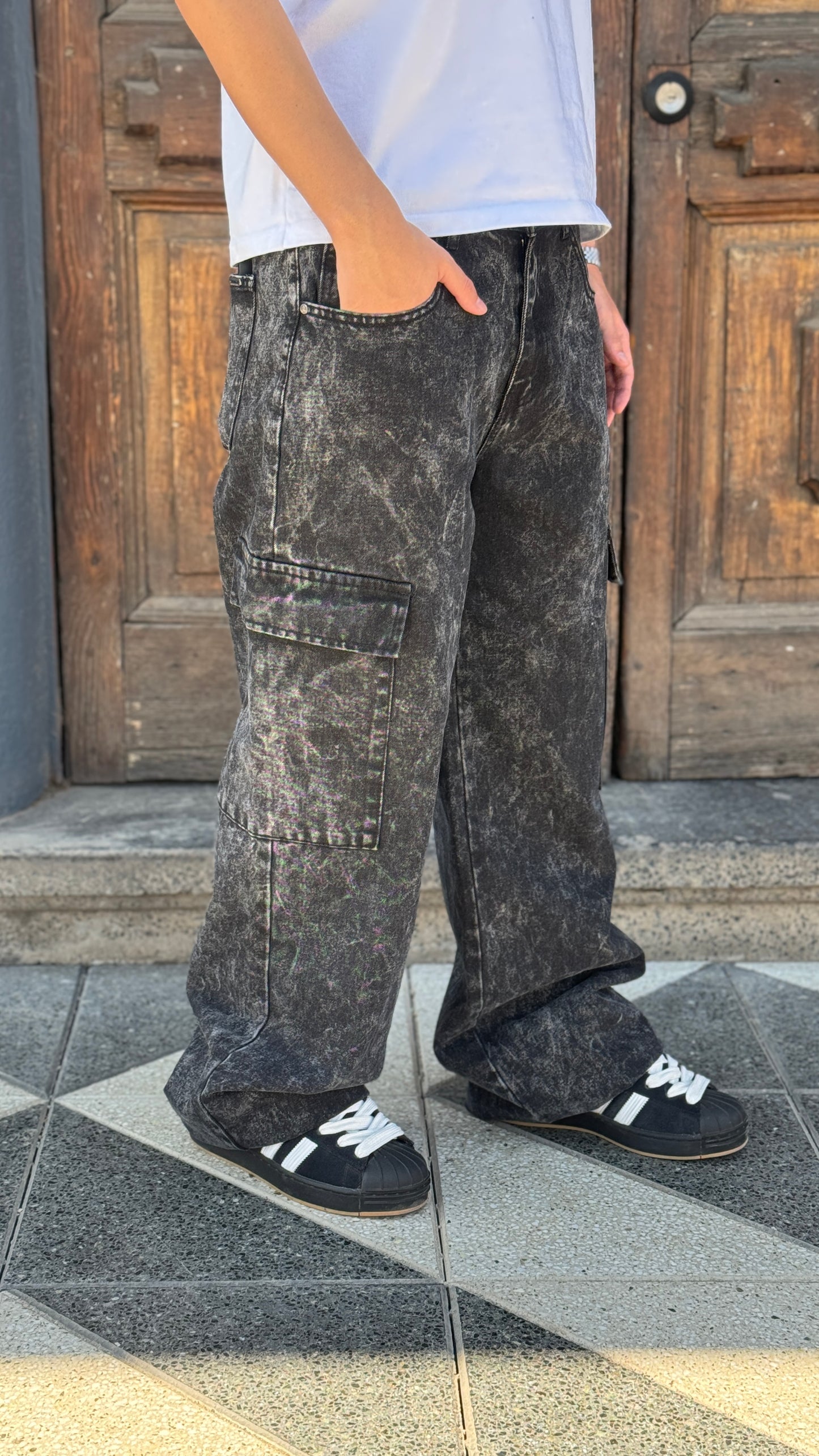 Pantalón baggy Acid Wash