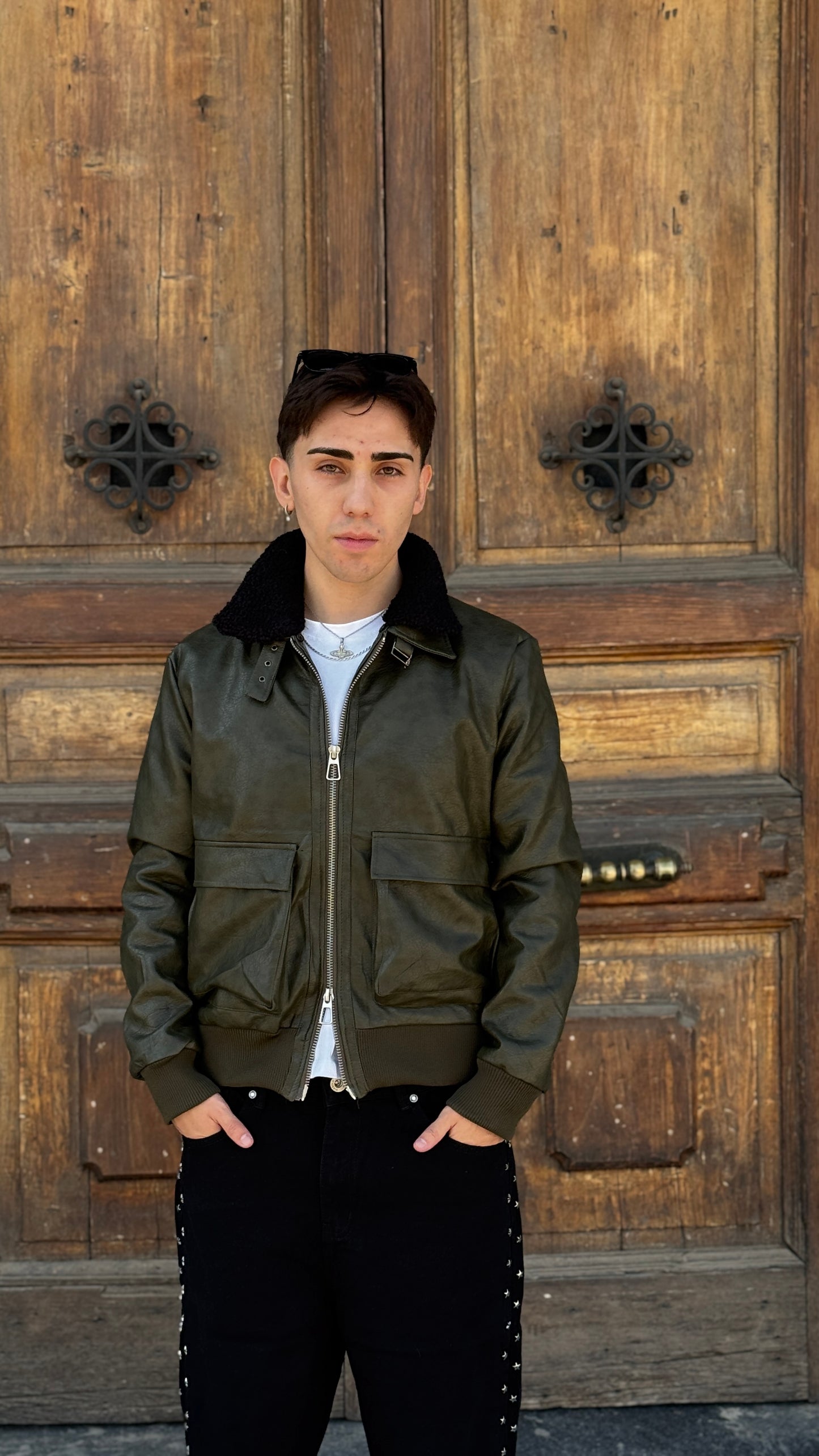 Chaqueta cargo verde