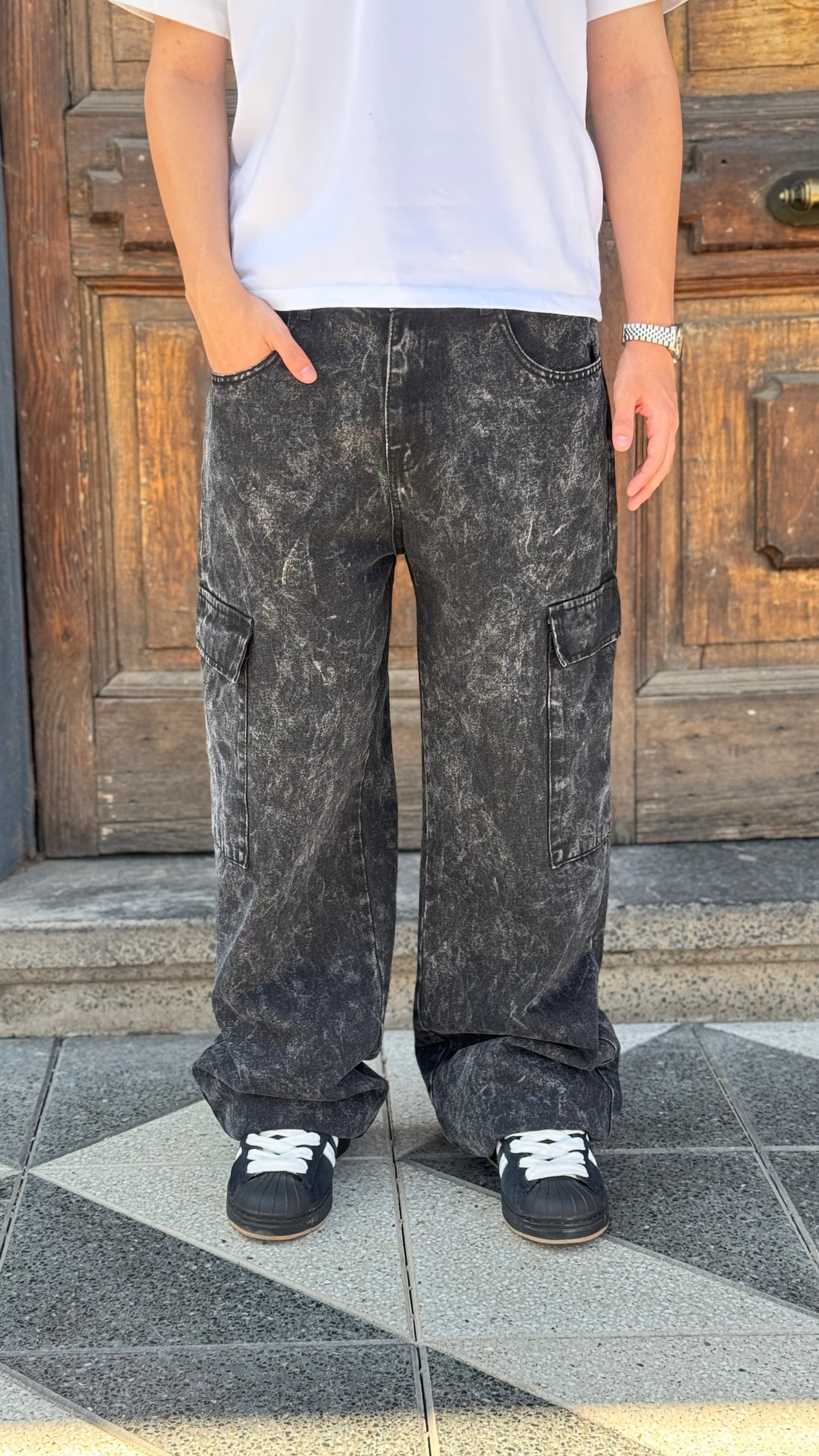 Pantalón baggy Acid Wash