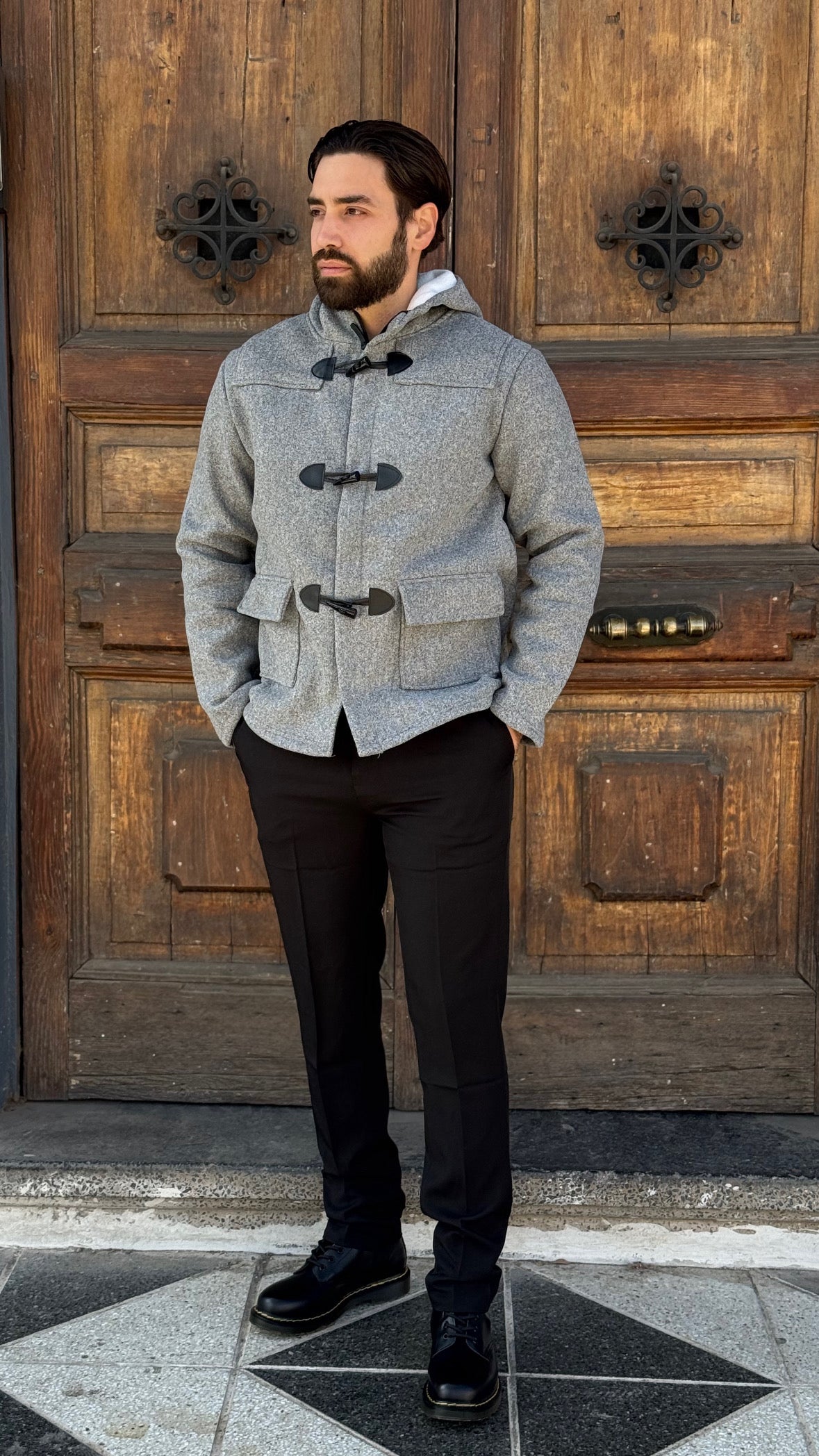 Abrigo Montgomery gris
